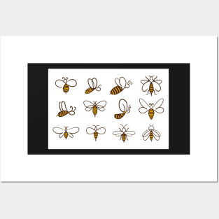 Honey Bees Honeybee Posters and Art